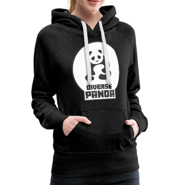 Diverse Panda (Alternative Version) Women’s Premium Hoodie - charcoal gray