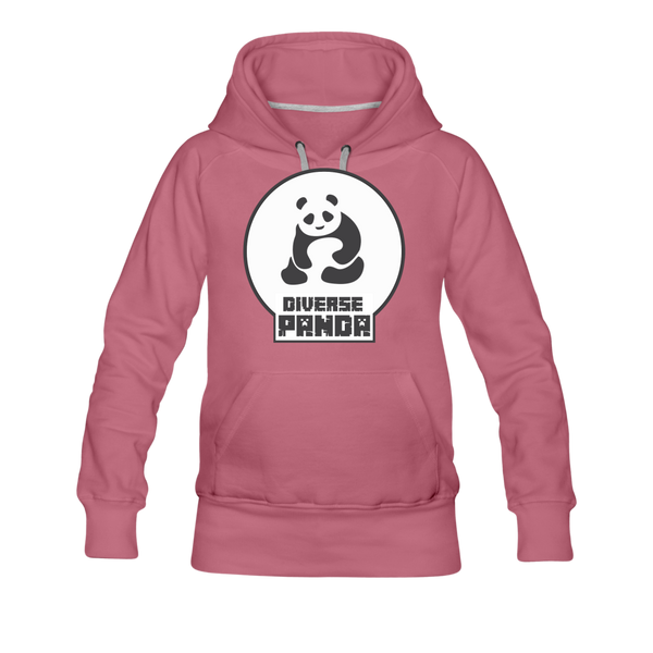 Diverse Panda (Alternative Version) Women’s Premium Hoodie - mauve