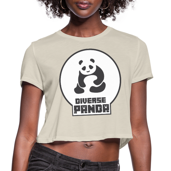 Diverse Panda (Alternative Version) Women's Cropped T-Shirt - dust