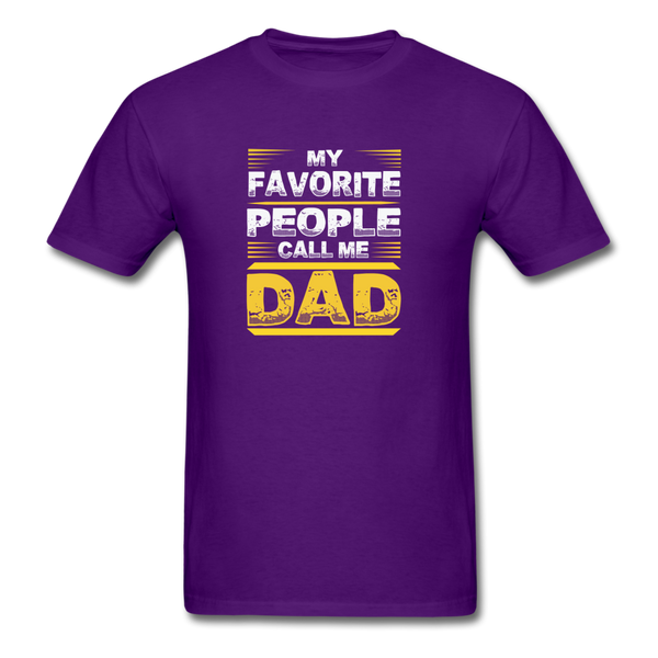 My Favorite People Call Me Dad Men's Classic T-Shirt - purple