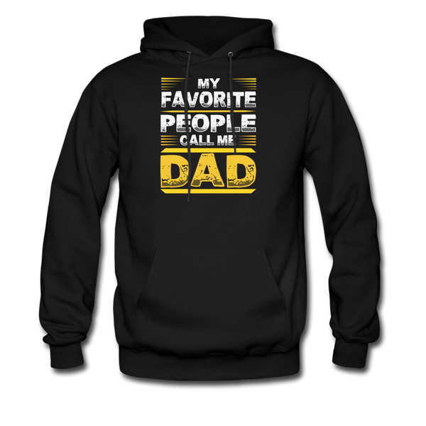 My Favorite People Call Me Dad Men's Hoodie - black