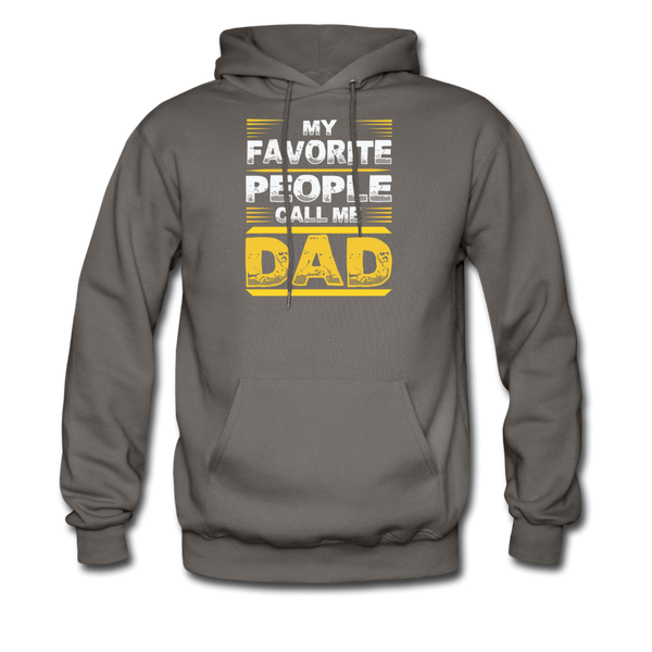 My Favorite People Call Me Dad Men's Hoodie - asphalt gray