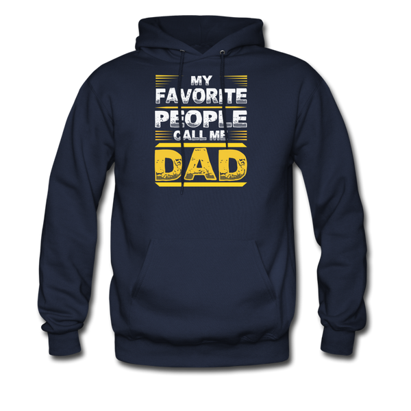 My Favorite People Call Me Dad Men's Hoodie - navy