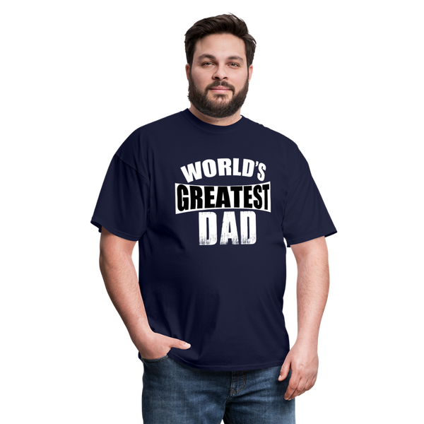 World's Greatest Dad Men's Classic T-Shirt - navy