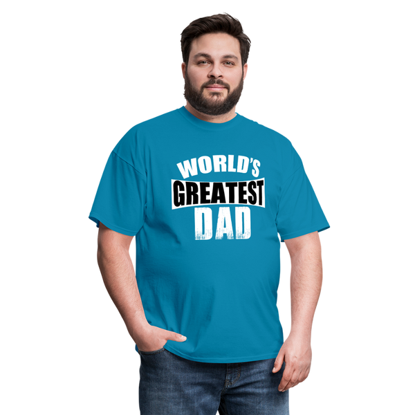 World's Greatest Dad Men's Classic T-Shirt - turquoise