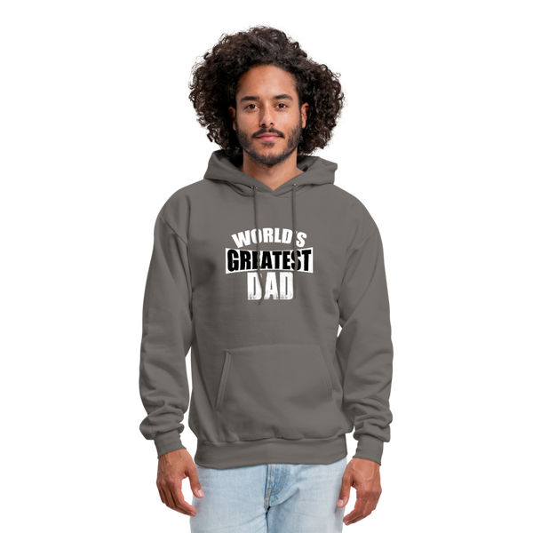 World's Greatest Dad Men's Hoodie - asphalt gray