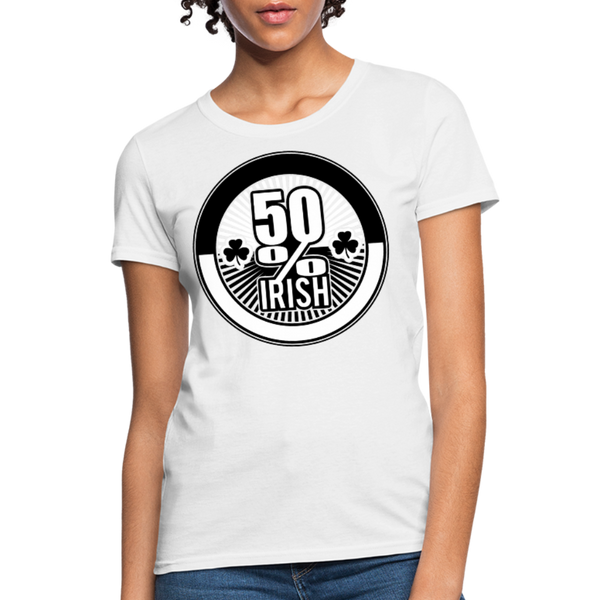 50% Irish Women's T-Shirt - white