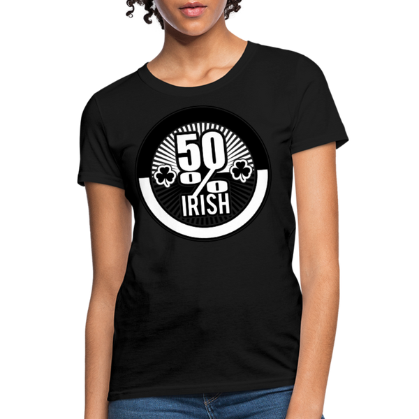 50% Irish Women's T-Shirt - black