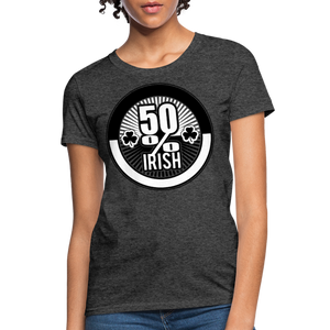 50% Irish Women's T-Shirt - heather black