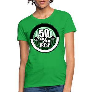 50% Irish Women's T-Shirt - bright green