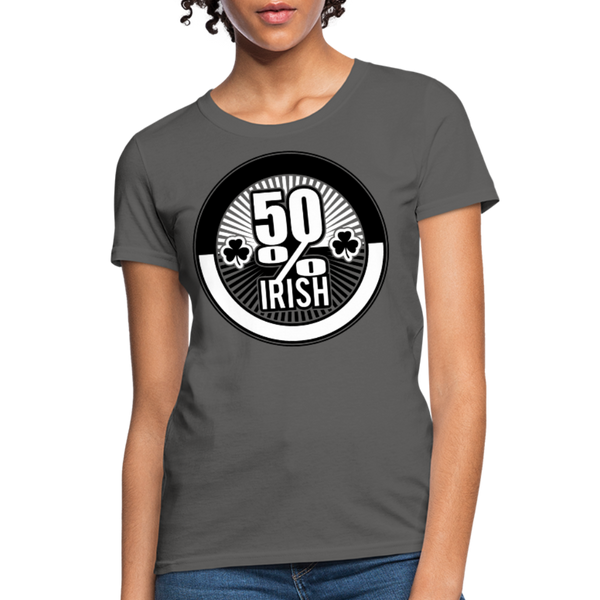 50% Irish Women's T-Shirt - charcoal