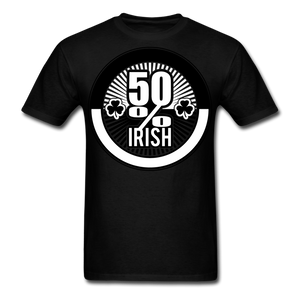 50% Irish Men's T-Shirt - black