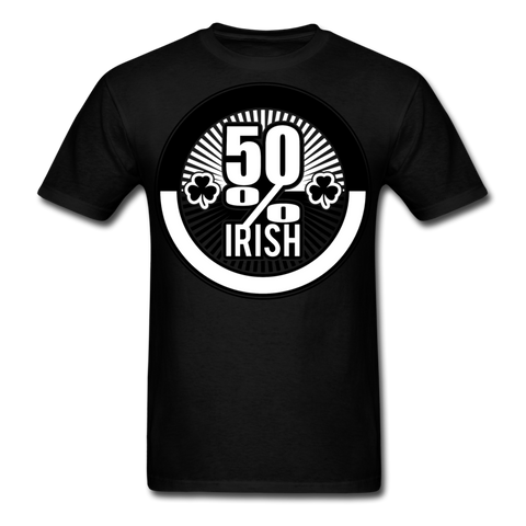 50% Irish Men's T-Shirt - black