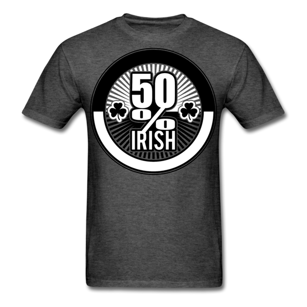 50% Irish Men's T-Shirt - heather black