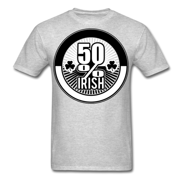 50% Irish Men's T-Shirt - heather gray