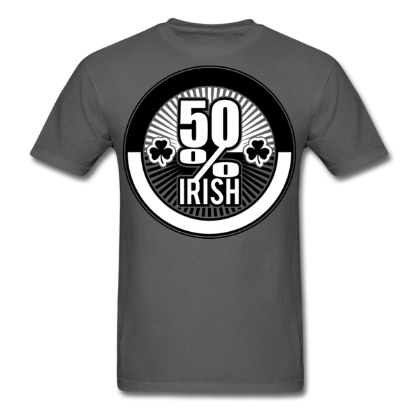 50% Irish Men's T-Shirt - charcoal