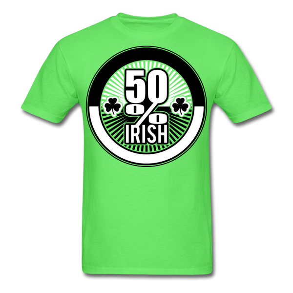 50% Irish Men's T-Shirt - kiwi