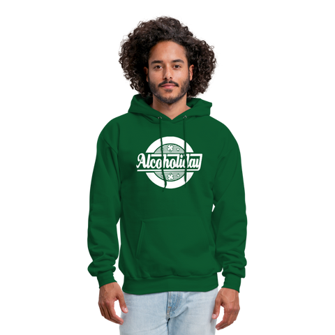 Alcoholiday Men's Hoodie - forest green