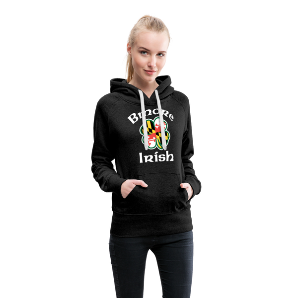 Bmore Irish Women’s Premium Hoodie - charcoal gray