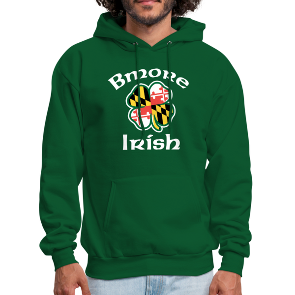 Bmore Irish Men's Hoodie - forest green