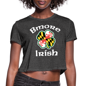 Bmore Irish Women's Cropped T-Shirt - deep heather