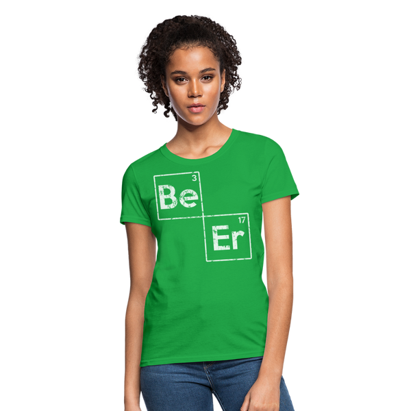 Beer Elements Women's T-Shirt - bright green