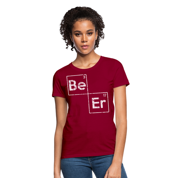 Beer Elements Women's T-Shirt - dark red