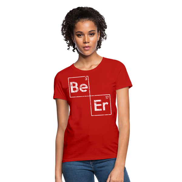 Beer Elements Women's T-Shirt - red