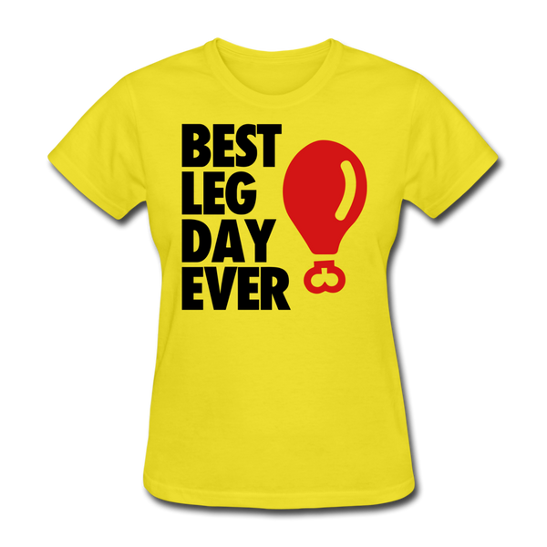 Best Leg Day Ever Women's T-Shirt - yellow