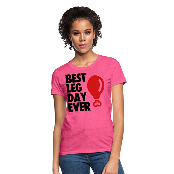 Best Leg Day Ever Women's T-Shirt - heather pink