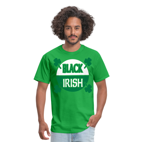 Black Irish Men's Classic T-Shirt - bright green