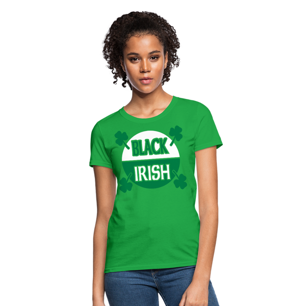 Black Irish Women's T-Shirt - bright green