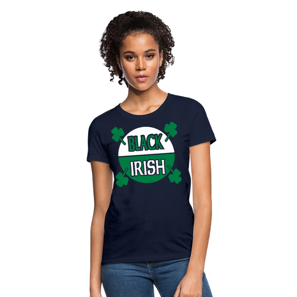 Black Irish Women's T-Shirt - navy