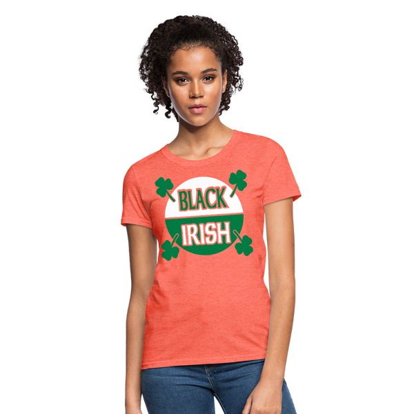 Black Irish Women's T-Shirt - heather coral