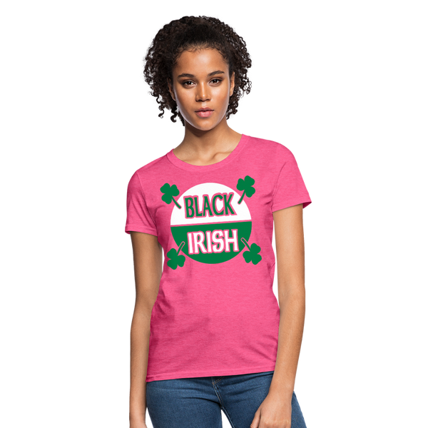 Black Irish Women's T-Shirt - heather pink