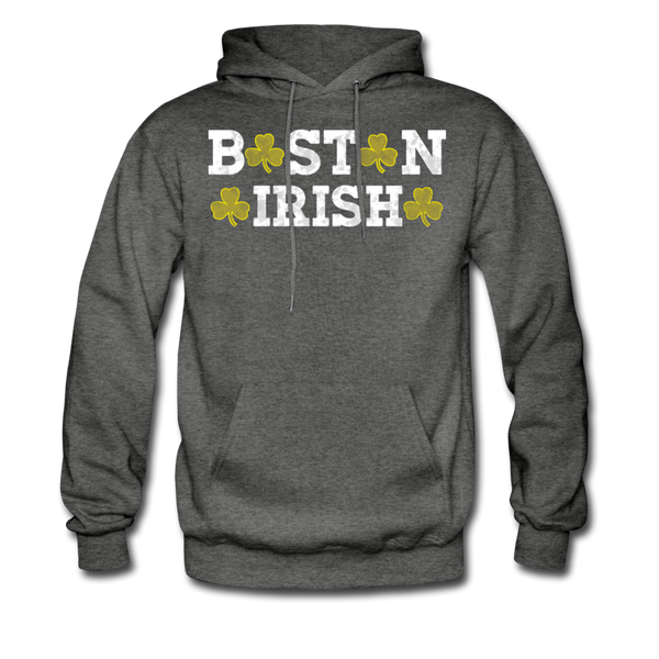 Boston Irish Men's Hoodie - charcoal gray