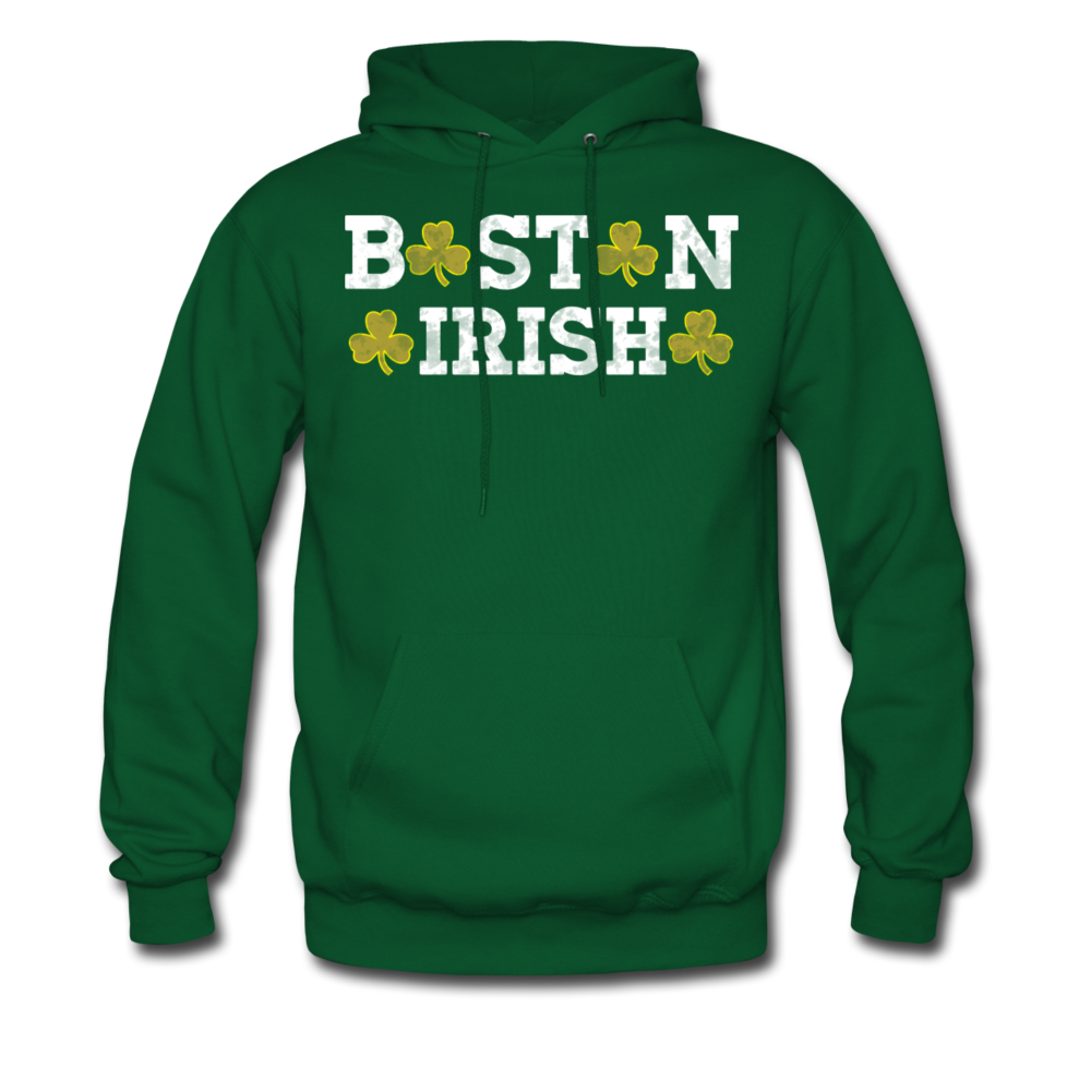 Boston Irish Men's Hoodie - forest green