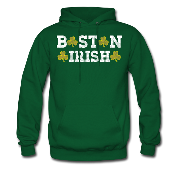 Boston Irish Men's Hoodie - forest green