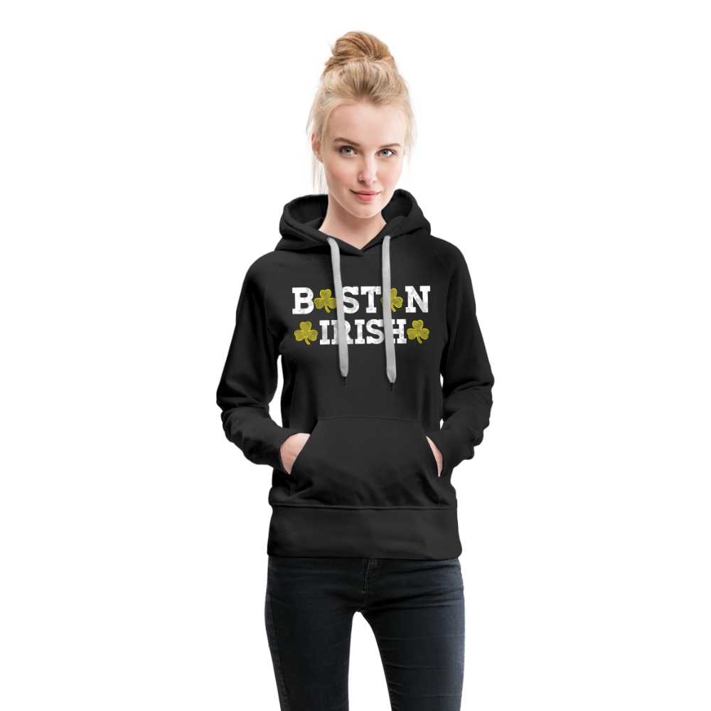 Boston Irish Women’s Premium Hoodie - black