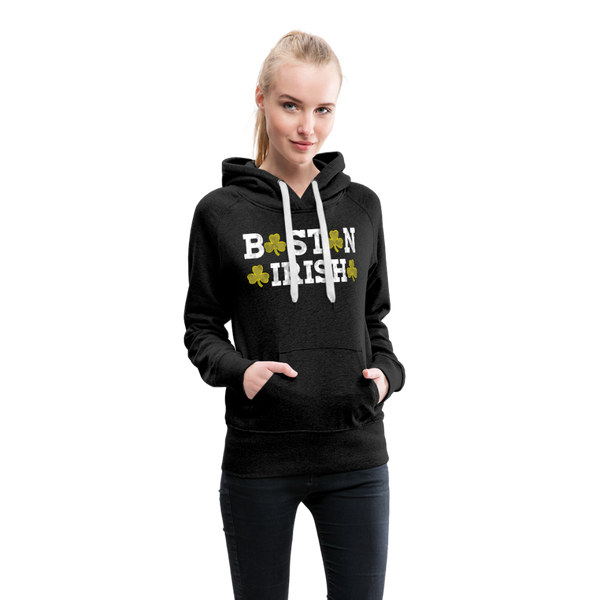 Boston Irish Women’s Premium Hoodie - charcoal gray