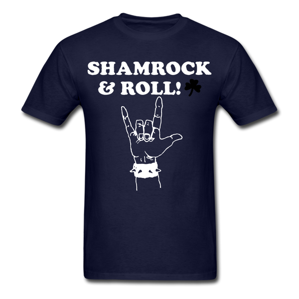 Shamrock & Roll! Men's Classic T-Shirt - navy