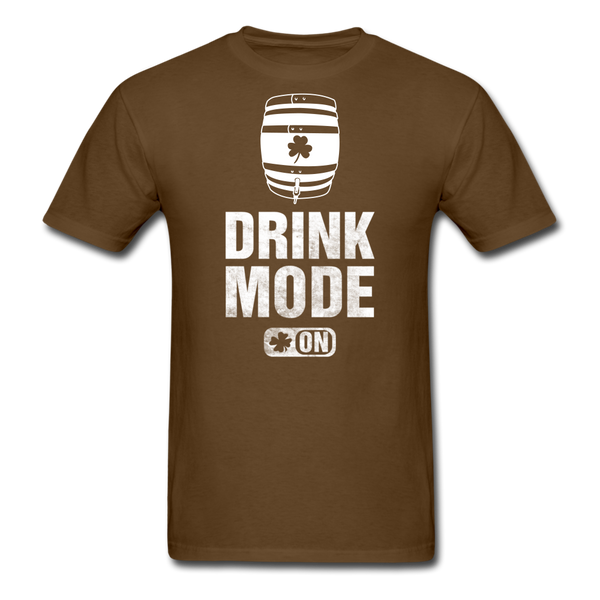 Drink Mode On Men's Classic T-Shirt - brown