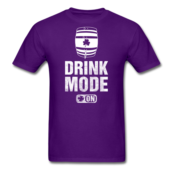 Drink Mode On Men's Classic T-Shirt - purple