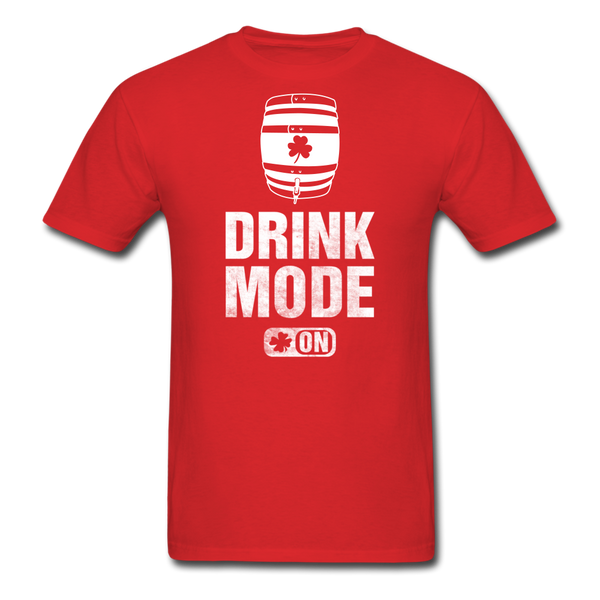 Drink Mode On Men's Classic T-Shirt - red