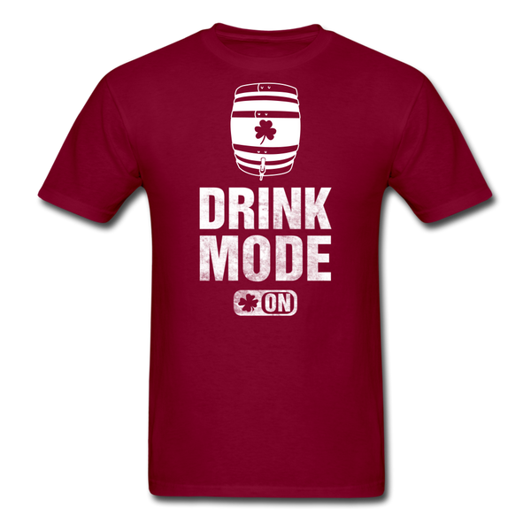 Drink Mode On Men's Classic T-Shirt - burgundy