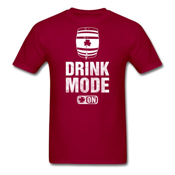 Drink Mode On Men's Classic T-Shirt - dark red