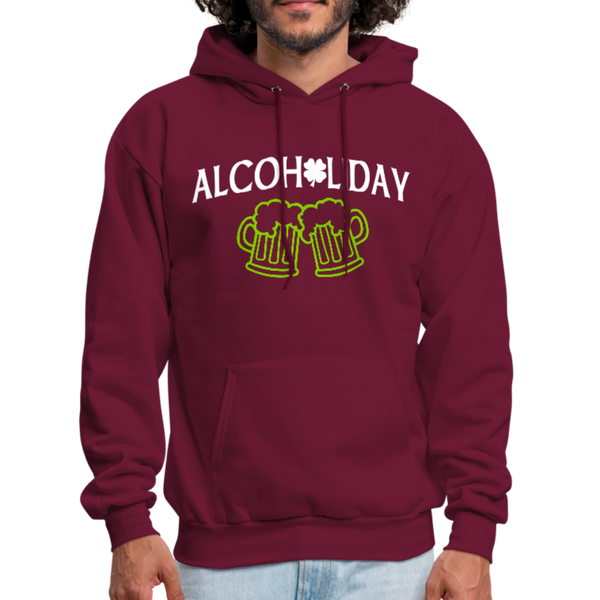 Alcoholiday Men's Hoodie - burgundy