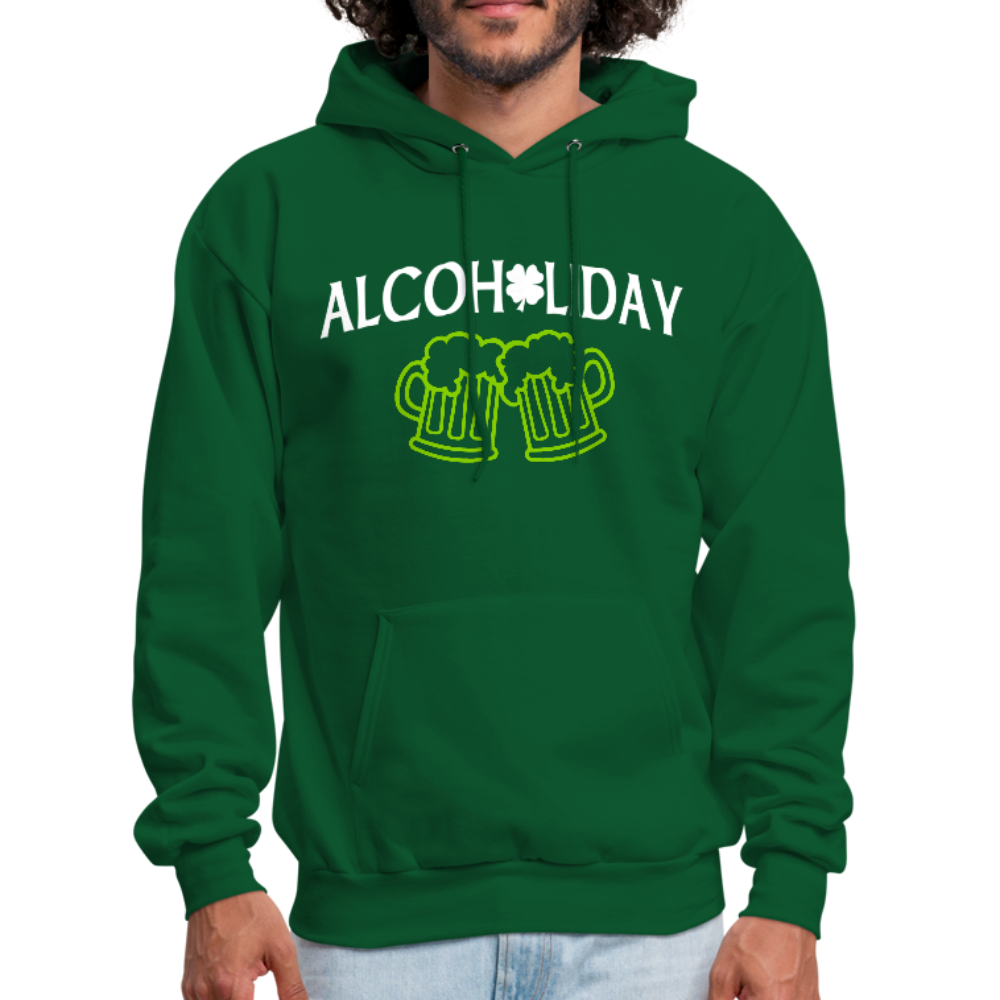 Alcoholiday Men's Hoodie - forest green