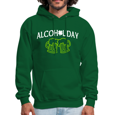 Alcoholiday Men's Hoodie - forest green