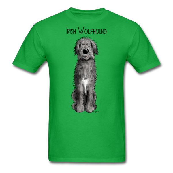 Irish Wolfhound Men's Classic T-Shirt - bright green